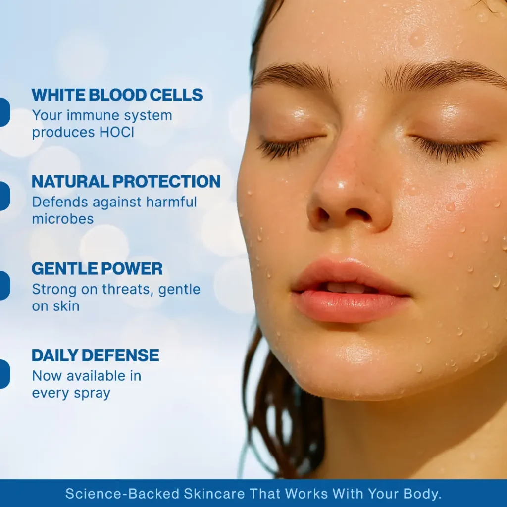 Aqua Protego HOCl face cleanser multiple benefits – antibacterial, anti-inflammatory and skin-balancing